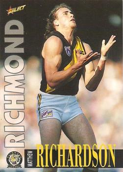 1996 Select AFL #37 Matthew Richardson Front